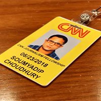 Soumyadip Choudhury CNN Journalism Fellow identity card